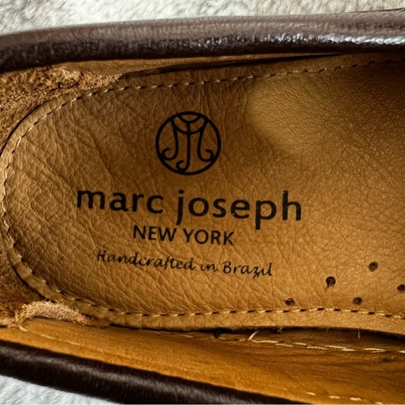 NIB Mark Joseph New York Boys Slip On Brown Leather Loafers, sz 1.5 - Picture 9 of 11